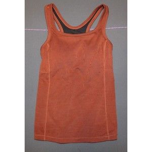 Prana Everyday Top Fitted Stretch Built In Bra Tank Manzanita Womens Size XS